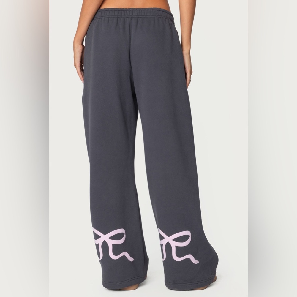Edikted Bonney Bow Detail Sweatpants
